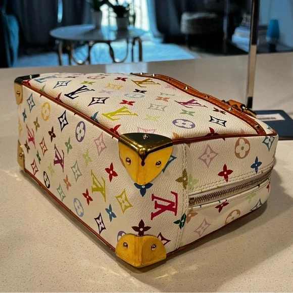 Louis Vuitton Red and Pink Satchel Bag - Picture 6 of 11